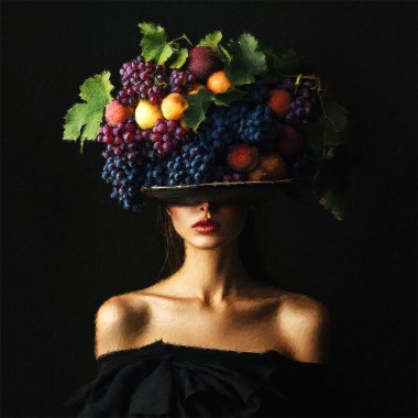 Vrouw met fruit